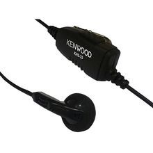 KENWOOD KHS-33 Earbud Headset with In-Line PTT for PKT-23, Clip Mic w/Earphone, Single Pin 3.5mm jack