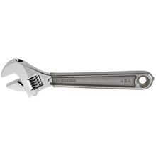 Klein® D506-4 Standard Capacity Wrench, Adjustable Wrench, 1/2 in Wrench Opening, 4-1/2 in OAL, Alloy Steel Body, Yes Tether Ready, Alloy Steel, Polished Chrome