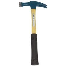 Klein® 807-18 Electrician Claw Hammer, 15 in OAL, Narrow/Striking Face, 18 oz Head, Fiberglass Head, Straight Claw Style, Fiberglass Handle