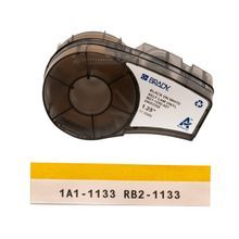Brady® M21-1250-427 Self-Laminating Vinyl Wrap Around Labels with Ribbon for M210 M211 BMP21-PLUS Printers - 1.25