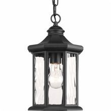 Progress Lighting Cadence Collection 1-Light Outdoor Black Hanging Lantern