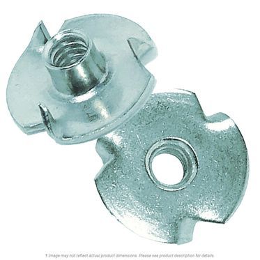 #6-32 Zinc Plated Tee Nut 3-Prong