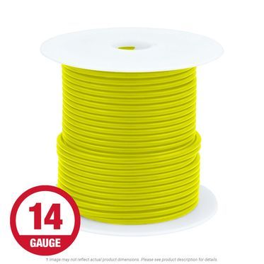 Primary Wire 14 Gauge Yellow 100 ft. Spool