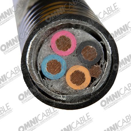 CCW Armored Power, 4/C VFD Cable #CCXA6_6793 | OmniCable
