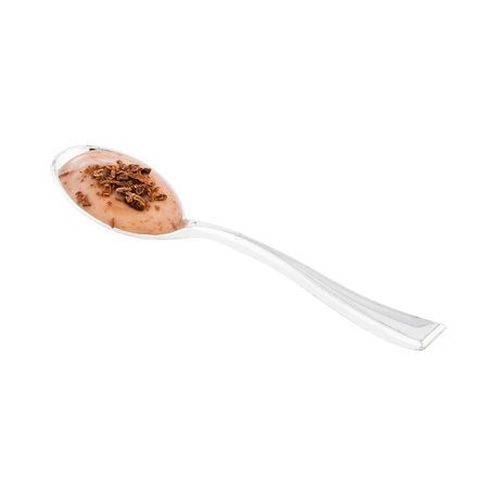 MINI SPOON 4"l POLYSTYRENE POLYSTYRENE SILVER 500/cs