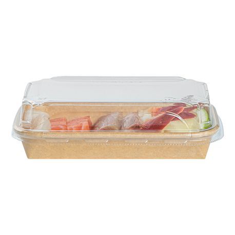 LID F/ 6oz SUSHI CONTAINER PET CLEAR 100/cs