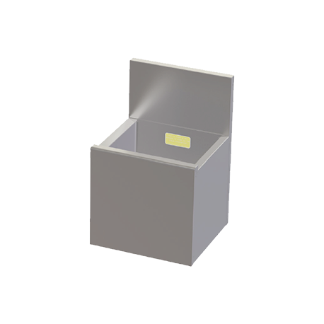 Perlick TSC12IBW Tobin Ellis Signature Bottle Storage Bin, insulated, 12"W, holds (8) 3-3/4" dia. bottles, 6"H backsplash with 1" return, 1/2" NPS