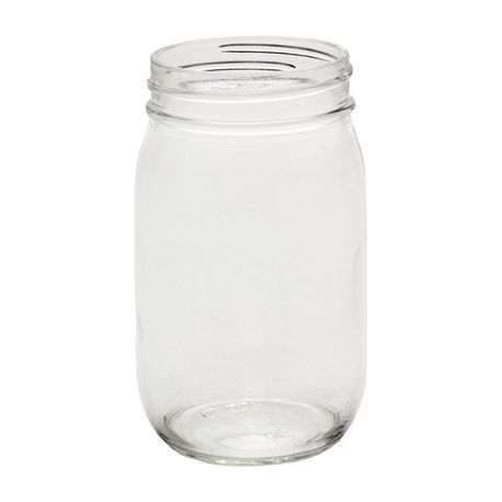 MASON JAR 5-1/4"h REGLR MOUTH 16oz 3"dia GLASS CLEAR 12ea/cs