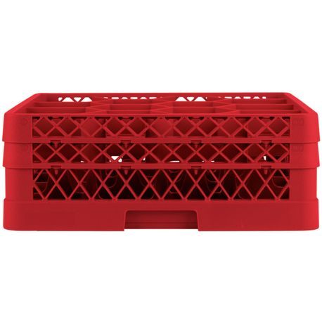 Traex Full-Size Rack Max Compartment Racks with two extenders in Red, Vollrath TR18JJ-02
