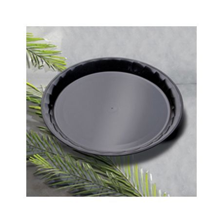 TRAY 12"dia CONSERVE POLYPRO BLACK 25/cs