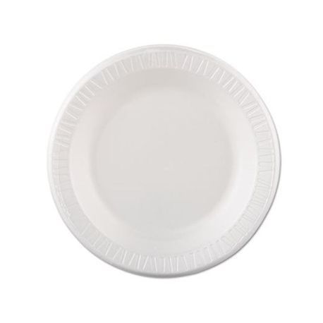 PLATE 10-1/4"dia FOAM PS LAMINATED WHITE 500/cs