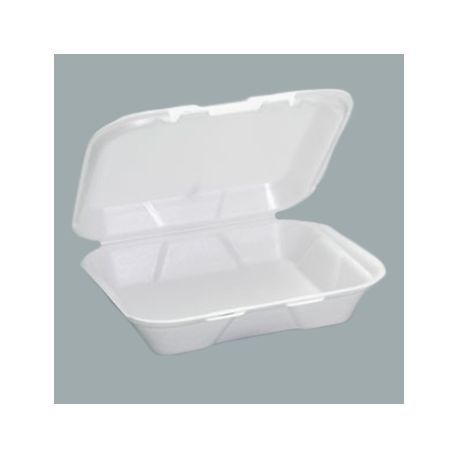 HINGED FOAM 1-COMP 8X7X2 3/4 TAKEOUT WHITE (200)