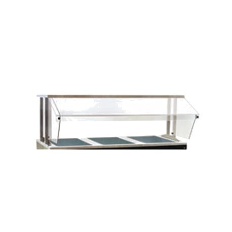 Eagle BS2-HT6-IL Buffet Shelf, 94-1/2", with infrared bullet lamps & sneeze guard- both sides