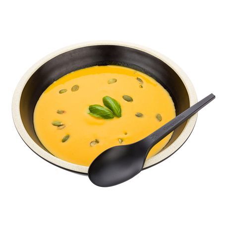 SPOON 6-1/2" CPLA CMPST BLACK 50/cs