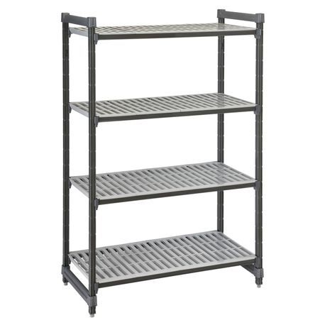 Cambro ESU244872V4580 Camshelving Elements Vented 4-Shelf Stationary Starter Unit 24" x 48" x 72"