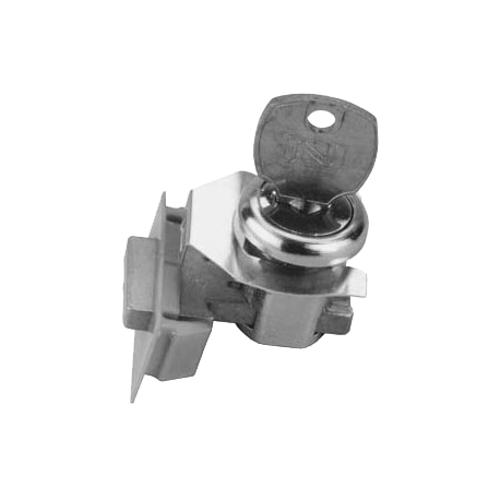 Allpoints 26-3227 Cylinder Lock Assembly, 1-1/16" L x 15/16" D, lock bolt, retaining clip, key