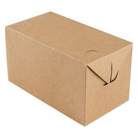 TAKEOUT LUNCH BOX w/ FAST TOP 80oz PAPER KRAFT 100/cs
