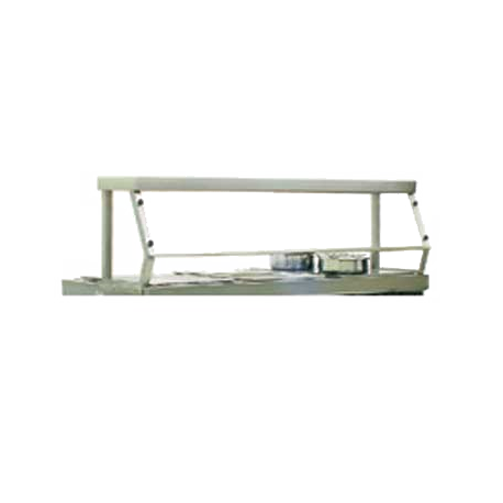 Eagle DSSP-HT3-X Deluxe Serving Shelf, for 3-pan size unit, 48"W x 10"D x 13-1/2"H, 1/4" clear Acrylite front & end panels, 18 gauge stainless steel