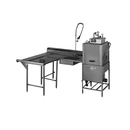Eagle SDTLL-66-16/3 Soiled Dishtable, island design with dish landing shelf, 66"W x 30"D x 43-1/2"H, left-to-right operation, 16/304 stainless steel