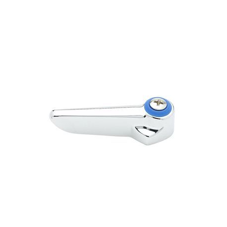 T&S Brass 001636-45 Lever Handle, 2-3/16" long, includes: screw, blue index (cold), chrome-plated (for all standard T&S compression & ceramic
