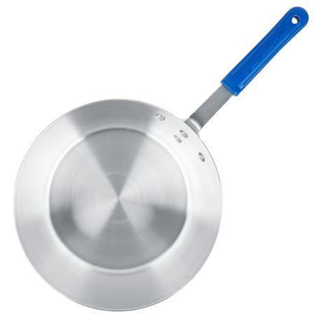 10-quart Wear-Ever tapered saucepan with natural finish and Cool Handle rubber grip sleeve, Vollrath 4350