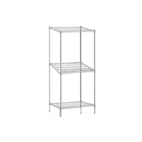 Eagle B2136C Bag-N-Box System, modular, 36"W x 21"D x 54"H, wire shelves with patented QuadTruss design, (1) slanted shelf with 1" slanted ledge