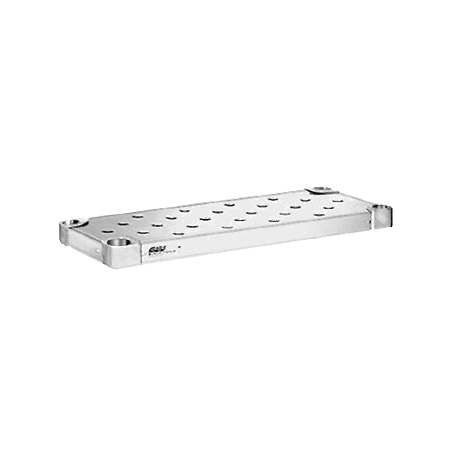 Eagle HDS2460SE Quik-Set Solid Shelf, embossed, 60"W x 24"D, top die-stamped with 1" diameter drawn impressions on 3" centers, marine edge on all