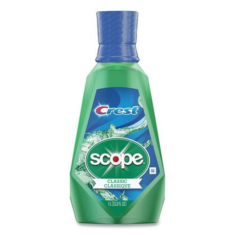 CREST + SCOPE MOUTH RINSE CLASSIC MINT (6-1LT)