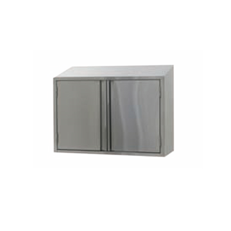 Eagle WCH-48 Cabinet, wall mount, 48"W x 15"D x 28"H, enclosed front, sloped top, (2) removable double-panel hinged doors, fixed intermediate shelf