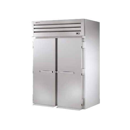 TRUE STA2HRI-2S SPEC SERIES Heated Roll-in, two-section, stainless steel front & sides, (2) stainless steel doors with locks, cam-lift hinges