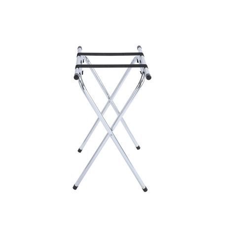 TRAY STAND W/ BAR 31"h CHROME STEEL 6ea/cs