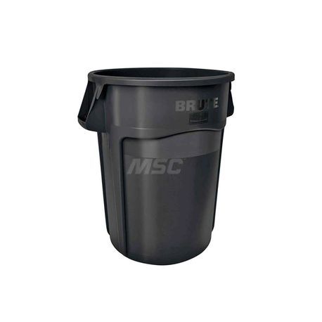 TRASH CAN BRUTE 32gal 27-1/4"h 22"dia EXECUTIVE BLACK 6ea/cs