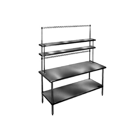 Eagle 430002-X Post, 30"H, for use with Flex-Master table-mount overshelf, calibrated in 1" increments, includes mounting plate, stainless steel