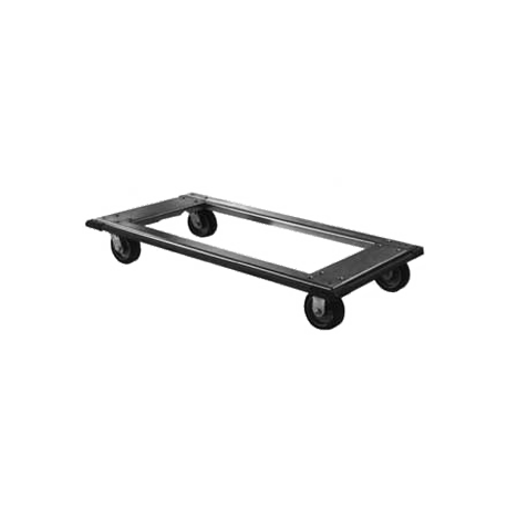 Eagle TD2448-BSP Truck Dolly, 48"W x 24"D, 300 lbs. capacity, aluminum with wraparound bumpers, 5" swivel/brake casters with poly tread