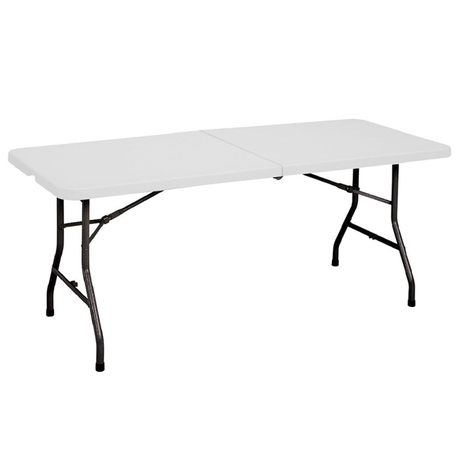 Correll CP3072-33 Folding Table, 30 x 72, gray, granite blow molded, economical choice, automatic lock-open mechanism