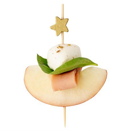 PICK BAMBOO 3-1/2" STAR GOLD 100/cs