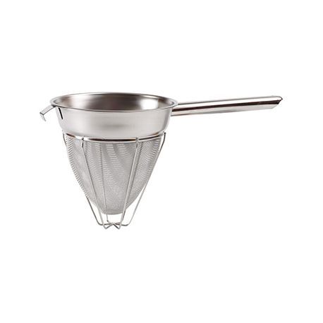 BOUILLON STRAINER 10" EXTRA FINE MESH HOLLOW HNDL S/S
