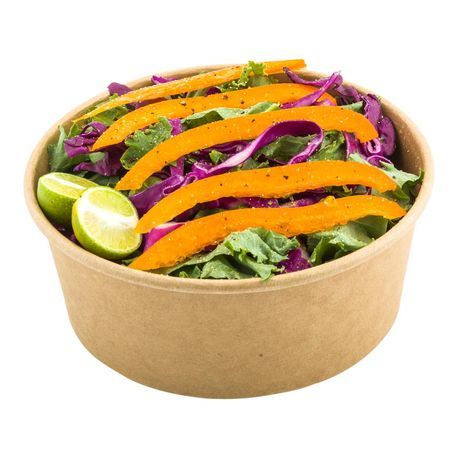TAKEOUT BOWL 25oz PAPER ROUND 6"dia 2-1/2"h KRAFT 50/cs