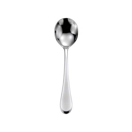 LUMOS SOUP SPOON 7-1/2" RND BOWL 18/0 SS HVY WT 3dz/cs
