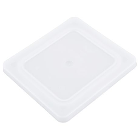 Third-size Super Pan V flexible steam table hotel pan lid in white, Vollrath 52434