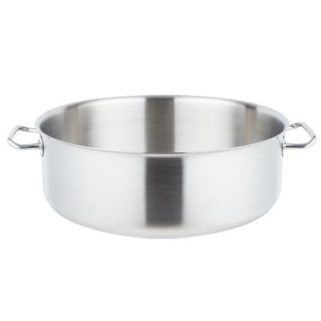 18-quart Intrigue stainless steel brazier with natural finish, Vollrath 47761