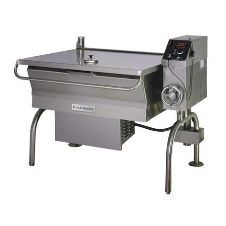 Cleveland Range SGL40T1 gas floor steamer, 40 pan capacity, left hinge