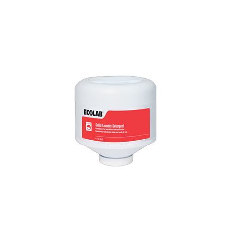 Ecolab 6102325 Laundry Detergent, Solid Form, Slight Odor/Scent, Opaque/Yellow, 4 @ 9 lb Net Content