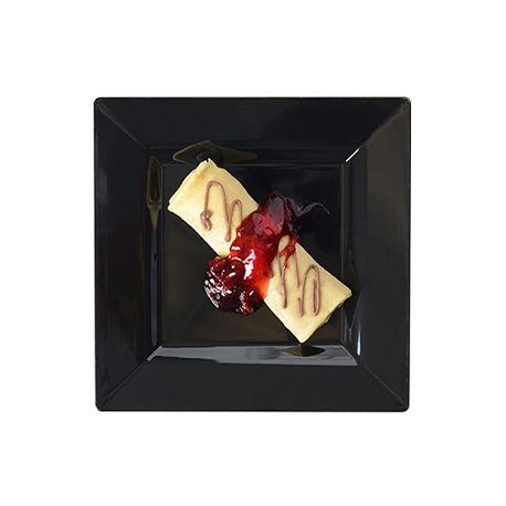 SQUARE DESSERT PLATE 6.5" WHITE (120) SOLID SQUARES