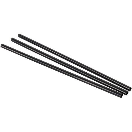 STRAW 5-3/4" JUMBO BLACK PP UNWRAPED 10/500/cs
