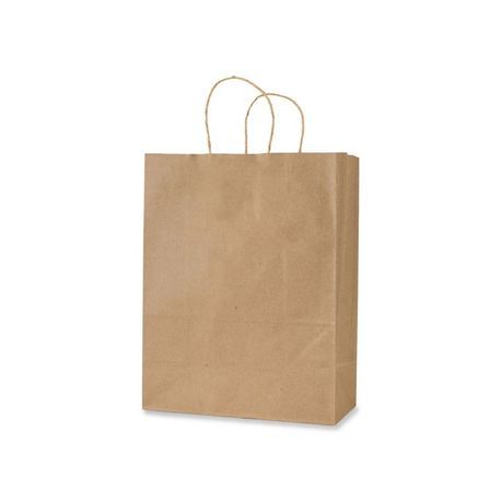 BAG PAPER TWISTED HANDLE KRAFT 18x7x18-3/4" BW:70 200/cs