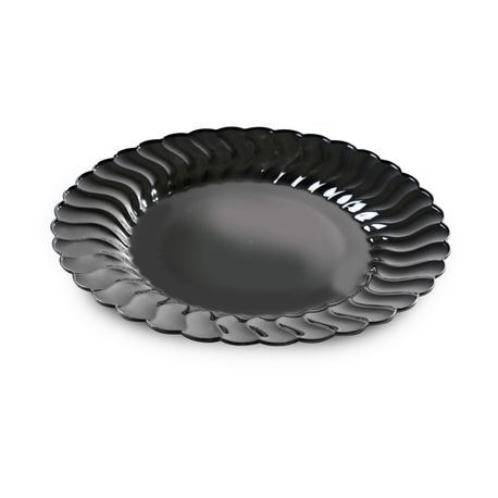 DINNER PLATE 10-1/4" BLACK POLYSTYRENE FLAIRWARE 144ea/cs