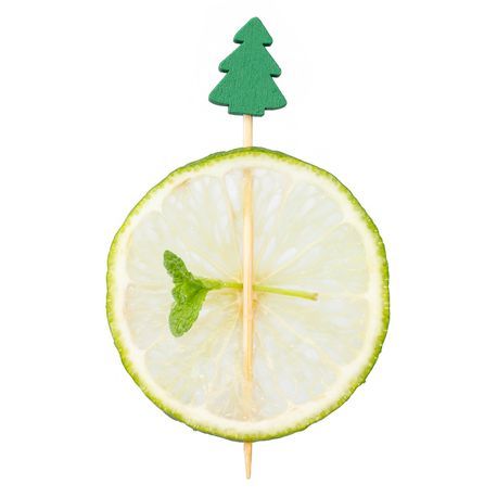 SKEWER BAMBOO 3-1/2" GREEN CHRISTMAS TREE 1000/cs