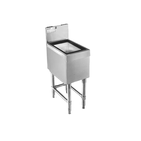 Eagle B12IC-19 Spec-Bar Underbar Ice Bin/Cocktail Unit, 12"W x 19"D, insulated ice bin 10" x 15" x 10-1/2" deep, 34 lb. capacity, sliding cover