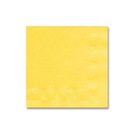 NAPKIN BEV PAPER 2PLY 4.75" SQ REGAL EMBOSSED YELLOW 1000/cs